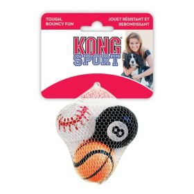 KONG Assorted Sports Balls Set - X Small - 1.5" Diameter (3 Pack)