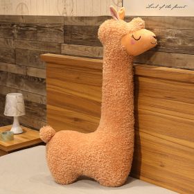 Cute Birthday Gift Girl Sleeping Pillow Large Plush Toy (Option: Brown-75CM-Without core)