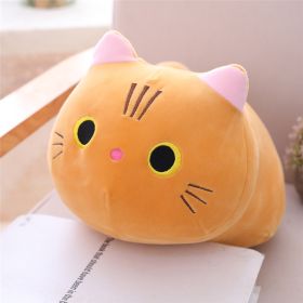 Cute Fat Cat Plush Doll Soft Cute Cat Rag Doll Doll (Option: Orange-35cm)