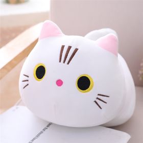 Cute Fat Cat Plush Doll Soft Cute Cat Rag Doll Doll (Option: White-100cm)