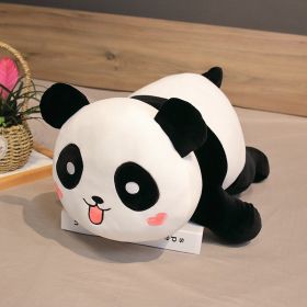 Lying Panda Pillow, Large Sleeping Pillow (Option: Round eyes-115cm)