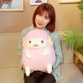 Cute Sitting Little Sheep Doll Plush Toy (Option: Pink-30cm)