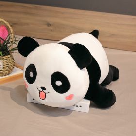 Lying Panda Pillow, Large Sleeping Pillow (Option: Round eyes-60cm)