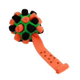 Pets Sniff Fried Balls, Toys, Bubble Rubber Balls, Educational, Anti Demolition Home (Option: Black Orange Halloween-1PCS)