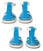 Buckle-Supportive Pvc Waterproof Pet Sandals Shoes - Set Of 4