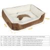 Pet Dog Bed Soft Warm Fleece Puppy Cat Bed Dog Cozy Nest Sofa Bed Cushion Mat M Size